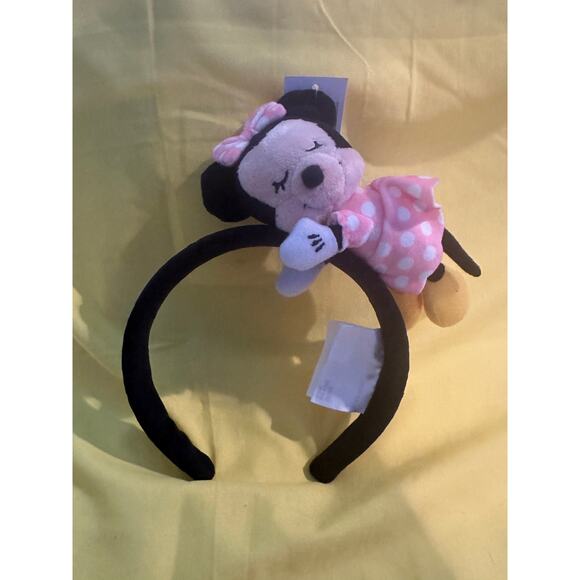 NWT Disney Parks Sleepy Minnie Mouse Headband Ears Tokyo Disney - Picture 1 of 2